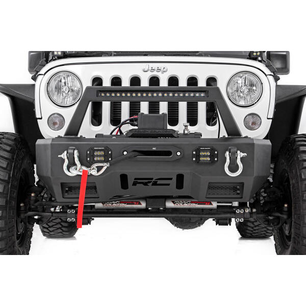 FR Bumper Stubby Hoop BLK LED for Jeep Gladiator JT, Wrangler JK and JL - Image 3