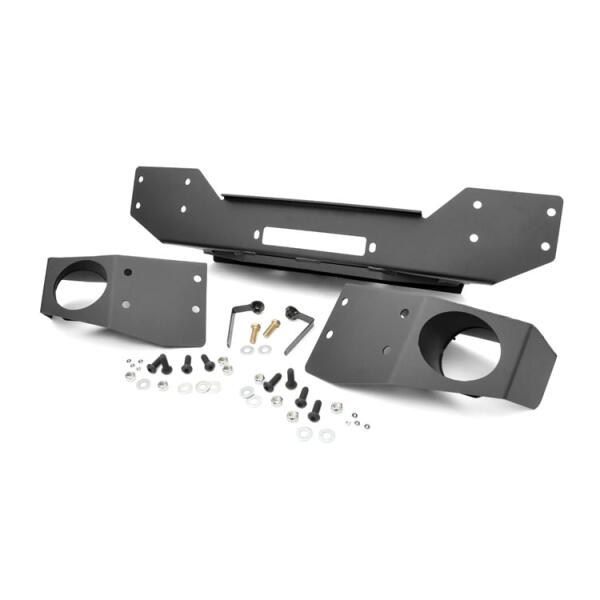 Hybrid Stubby Front Winch Bumper with Fog Light Mounts for Jeep Wrangler JK 2007-2018