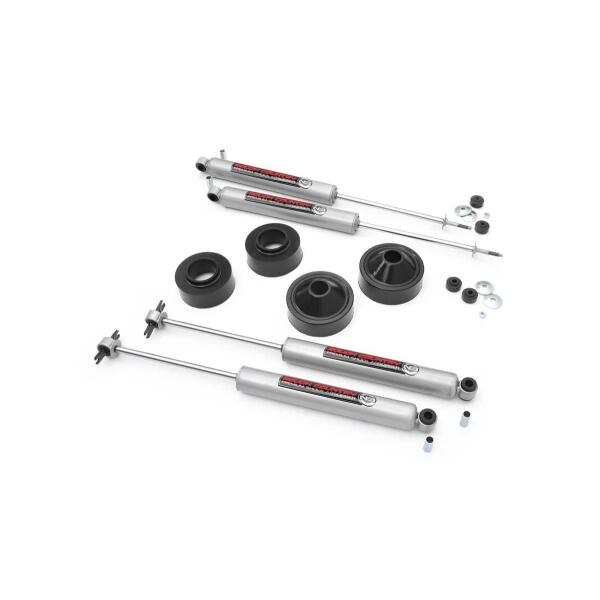 1.75in Spacer Lift Kit with N3 Shocks for Jeep Wrangler JK 2007-2018