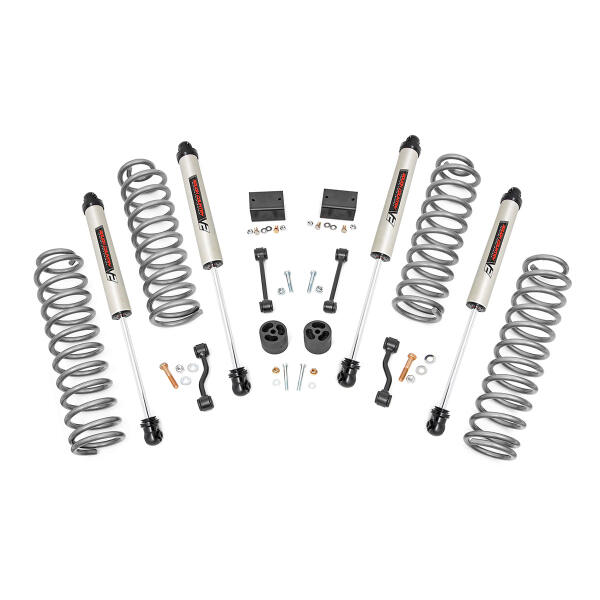 Rough Country 2.5 Inch Lift Kit Coils V2 Jeep Wrangler Unlimited Rubicon 4WD 2018-2023
