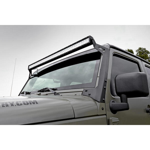 LED Light Windshield Mount 50" Spectrum Dual Row for Jeep Wrangler JK 2007-2018 - Image 2