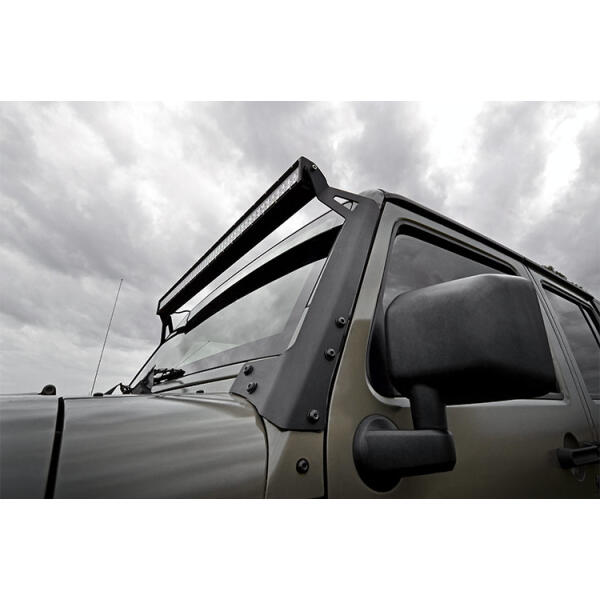 LED Light Windshield Mount 50" Spectrum Dual Row for Jeep Wrangler JK 2007-2018 - Image 3