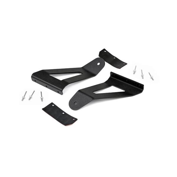 LED Light Mount Upper Windshield 50" Curved for Jeep Cherokee XJ 1984-2001 - Image 2