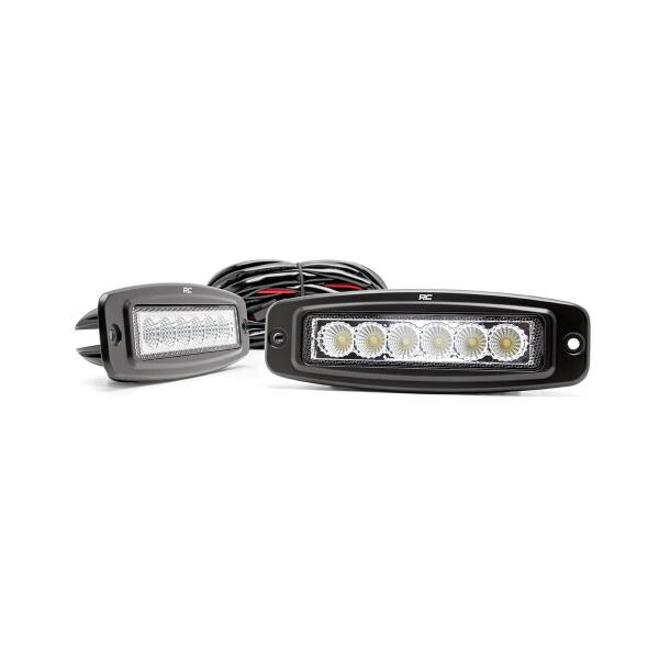6 Inch Flush Mount LED Light Bars Pair