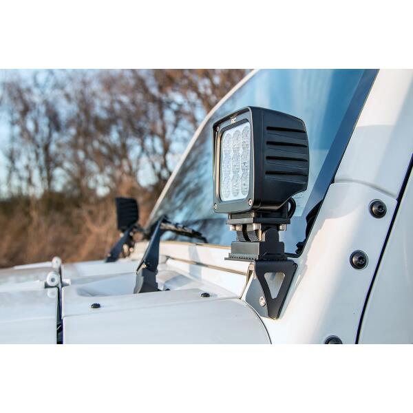 Light Mounts Lower Windshield for Jeep Wrangler JK 2007-2018