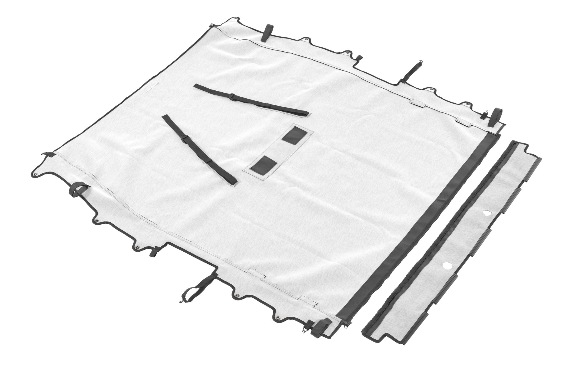 Sun Bonnet Black Vinyl Solid for Jeep Wrangler JL 2018-2023 2-Door - Image 2