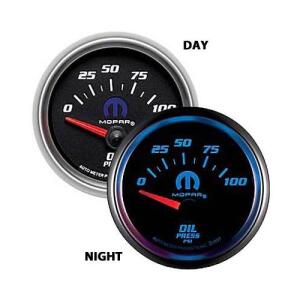 Oil Pressure Gauge Short Sweep Electronic 2 1/16" Black Dial 0-100 PSI Range