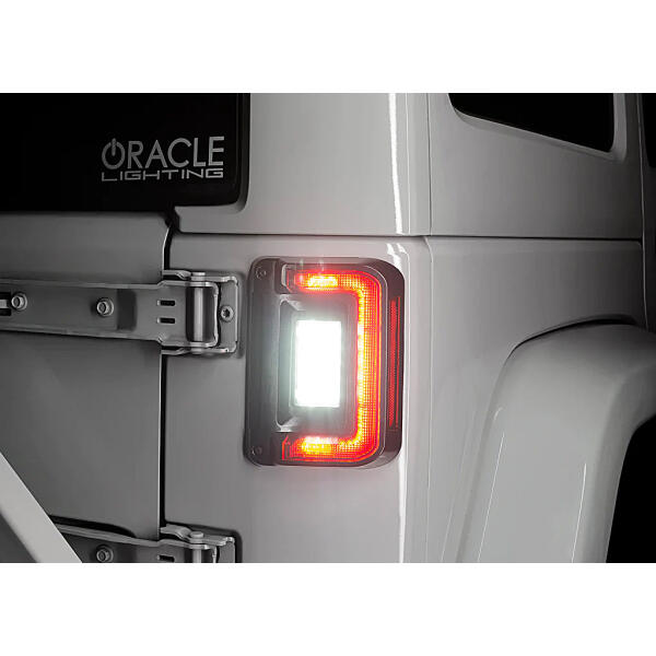 Flush Mount Tail Lights in Standard Red for Jeep Wrangler JK 2007-2018 - Image 2