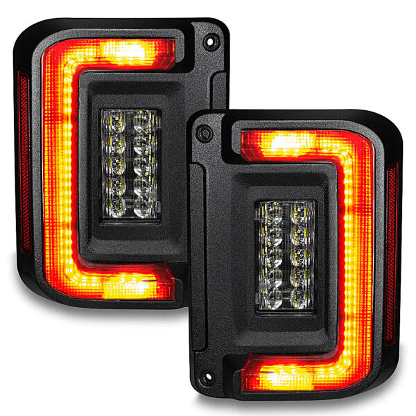 Flush Mount Tail Lights in Standard Red for Jeep Wrangler JK 2007-2018 - Image 5