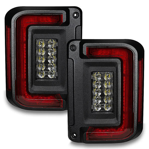 Flush Mount Tail Lights in Standard Red for Jeep Wrangler JK 2007-2018 - Image 8