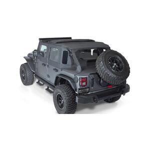 Trailguard Rear Bumper and Tire Carrier w/ Slant Tire Mount Option - Rampage