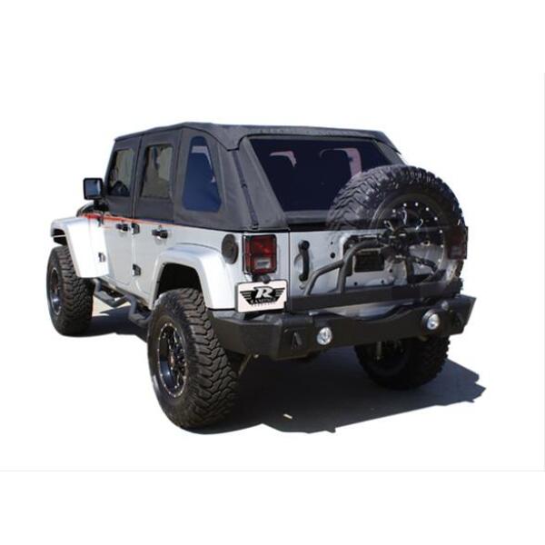 Rear Recovery Bumper with Tire Carrier for Jeep Wrangler JK 2007-2018