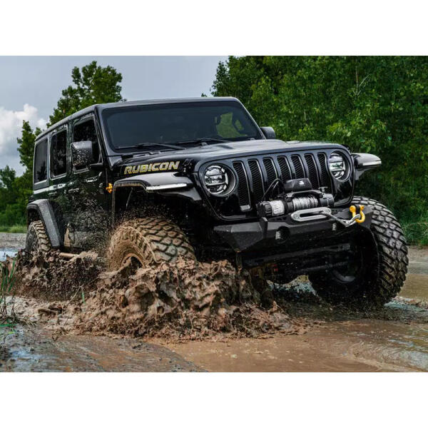 XOR Front Stubby Bumper for Jeep Wrangler JK, JL 2007-2024 and Gladiator JT with Skid Plate - Image 6