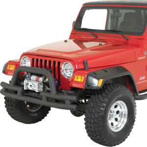 Front Tube Winch Bumper for Jeep CJ-5, CJ-7, CJ-8 Scrambler, Wrangler YJ, TJ 1976-2006 and Unlimited