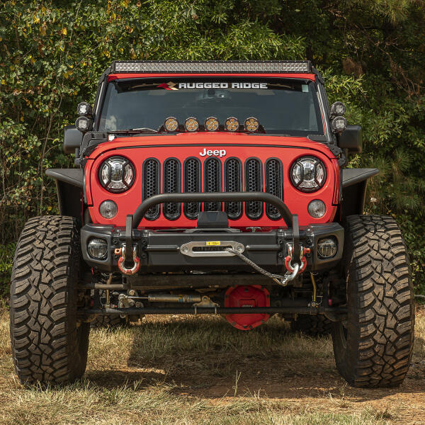 Arcus Front Bumper with Grille Guard for Jeep Wrangler JK 2007-2018 - Image 9