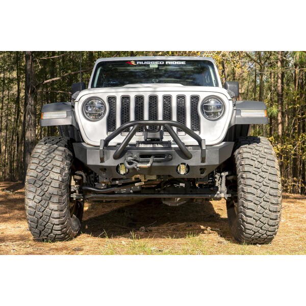 HD Stubby Front Bumper for Jeep Wrangler JL, JK 2007-2024 and Gladiator JT - Image 10