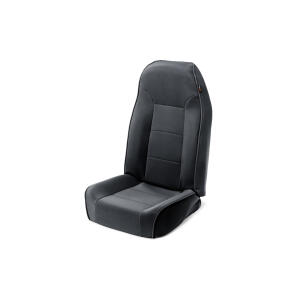 High-Back Bucket Seat in Black Vinyl for 76-02 Jeep CJ, YJ and TJ