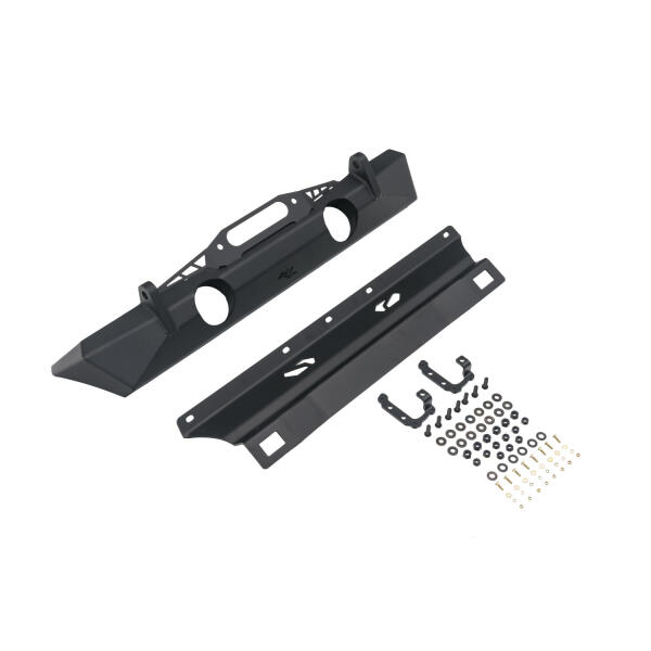 XOR Front Stubby Bumper for Jeep Wrangler JK, JL 2007-2024 and Gladiator JT with Skid Plate - Image 4