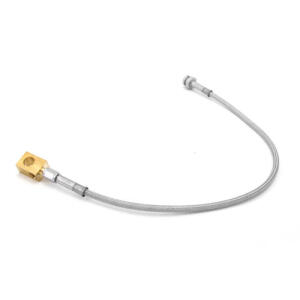 Front Brake Hoses Stainless Steel Drum For 66-71Jeep CJ5/CJ6