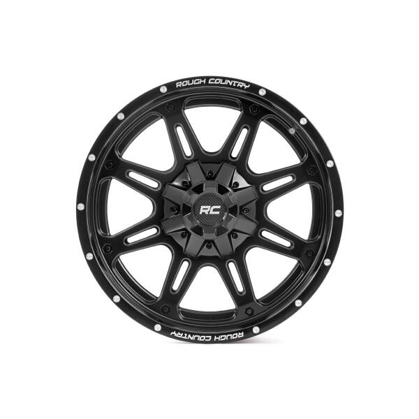 Rough Country 94 Series Wheel One-Piece Matte Black 20x95x5/5x4.5-12mm - Image 2
