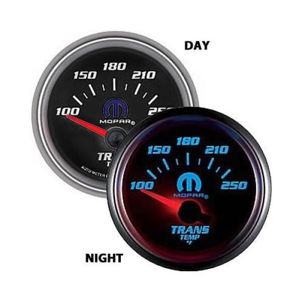 Transmission Temperature Gauge Short Sweep Electronic 2 1/16" Black Dial 100-260 F Range