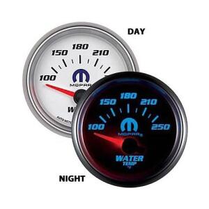 Water Temperature Gauge Short Sweep Electronic 2 1/16" White Dial 100-250 F Range