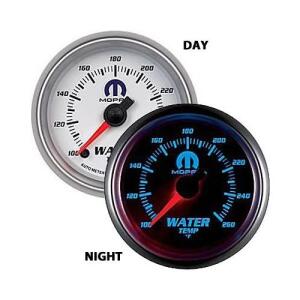 Water Temperature Gauge Full Sweep Electronic 2 1/16" White Dial 100-260 F Range