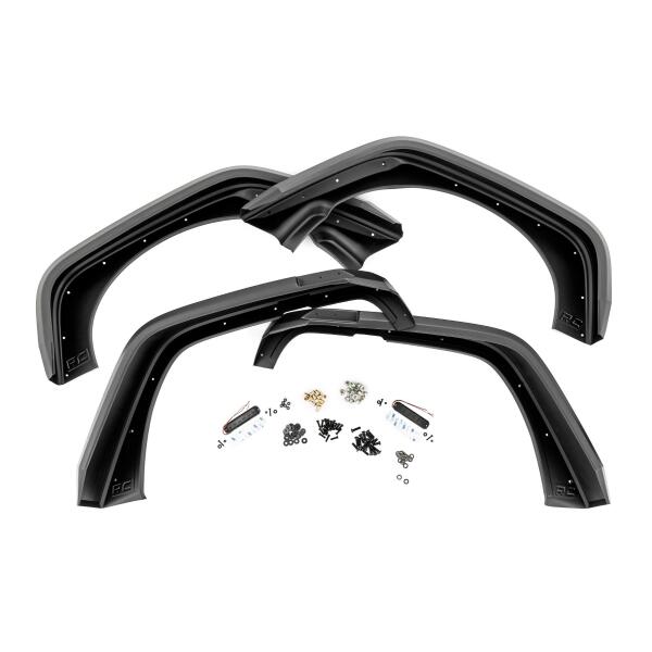 High Clearance LED Flat Fender Flare Kit for Jeep Wrangler JK 2007-2018 - Image 5