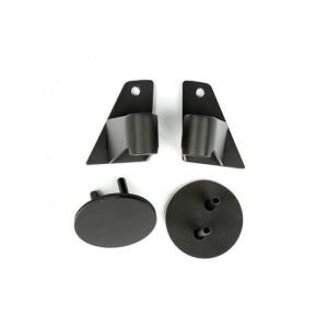 MIRROR RELOCATION BRACKETS TEXTURED BLACK 07-16 JEEP WRANGLER JK