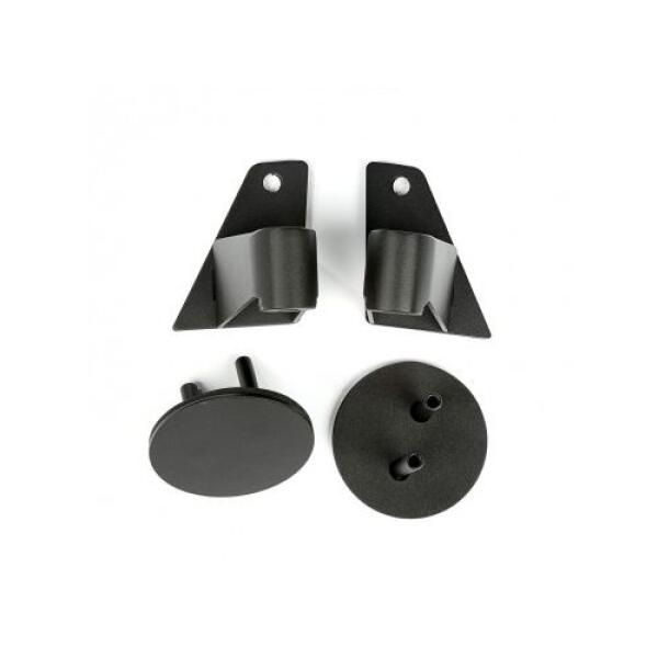 MIRROR RELOCATION BRACKETS TEXTURED BLACK 07-16 JEEP WRANGLER JK
