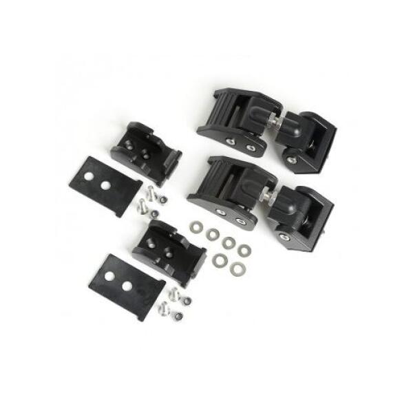 HOOD CATCHES TEXTURED BLACK 97-06 JEEP WRANGLER TJ
