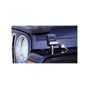 Locking Hood Catch Kit Chrome 97-06 Jeep Wrangler TJ