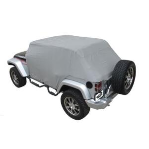 Waterproof Cab Cover with Door Flaps for 2007-2018 Jeep Wrangler JK Unlimited 4-Door Grey