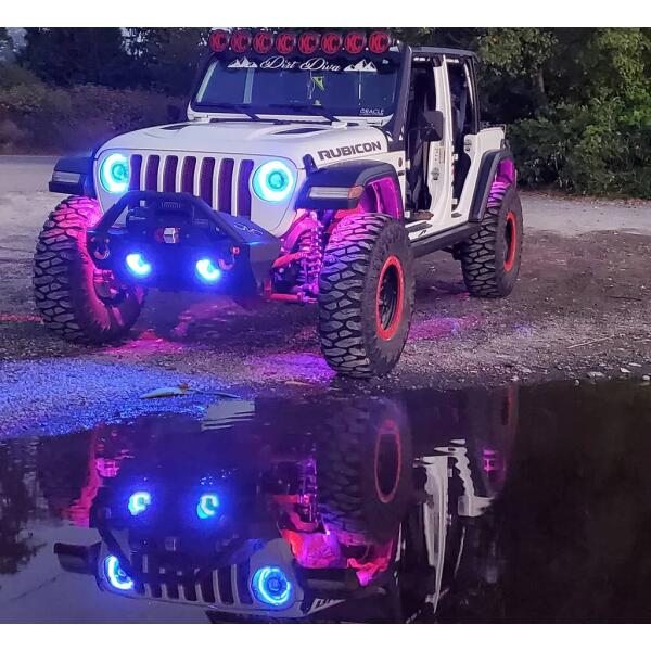 Lighting ColorSHIFT Underbody Rock Light Kit Bluetooth 8 pieces - Image 2
