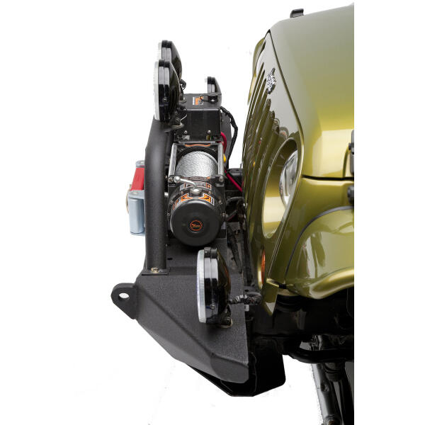 4x4 Front High Clearance Bumper in Textured Black for Jeep Wrangler JK 2007-2018 - Image 6