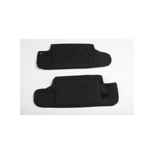 PAIR SUN VISOR ORGANIZERS BLACK 10-16 JEEP WRANGLER JK & UNLIMITED
