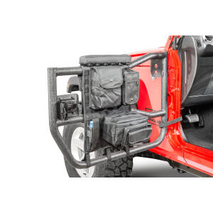 Molle Pal Tube Door Cargo Cover with Storage Bags in Black for Jeep Wrangler TJ, TJ Unlimited, JK and Wrangler Unlimited JK 1997-2018