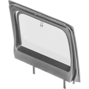 Half Door Clear Upper Khaki Diamond Right Side Rear