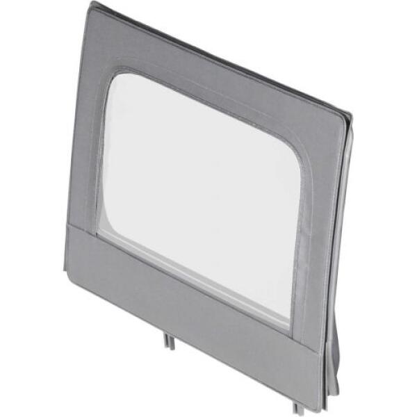 Half Door Clear Upper Black Diamond Left Side Rear