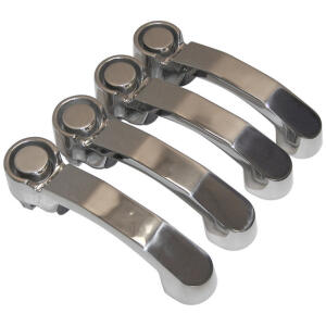 Stainless Steel Door Handle Set for Jeep Wrangler JK 2007-2018 and 08-09 Liberty KK