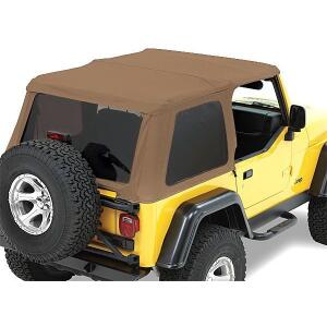 Trektop NX Replace-a-top Soft Top in Spice for Jeep Wrangler TJ 1997-2006 with Trektop NX