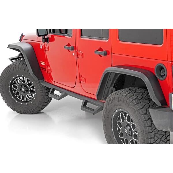 High Clearance LED Flat Fender Flare Kit for Jeep Wrangler JK 2007-2018 - Image 3