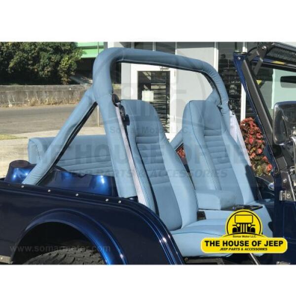 ROLLBAR COVER 1976-1986 JEEP CJ5 CJ7 OEM BLUE DENIM