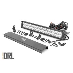 CHROME SERIES LED LIGHT | 20 INCH | DUAL ROW | AMBER DRL