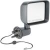 power and heated mirror in black