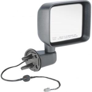 power and heated mirror in black