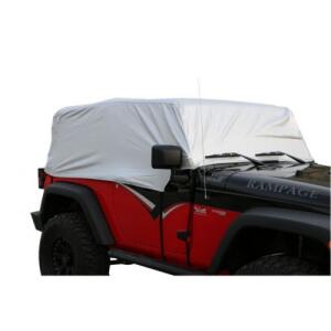Silver Multiguard Water Repellent Cab Cover for 2007-2018 Jeep Wrangler JK 2-door