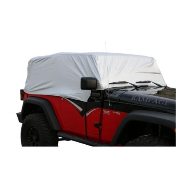 Silver Multiguard Water Repellent Cab Cover for 2007-2018 Jeep Wrangler JK 2-door