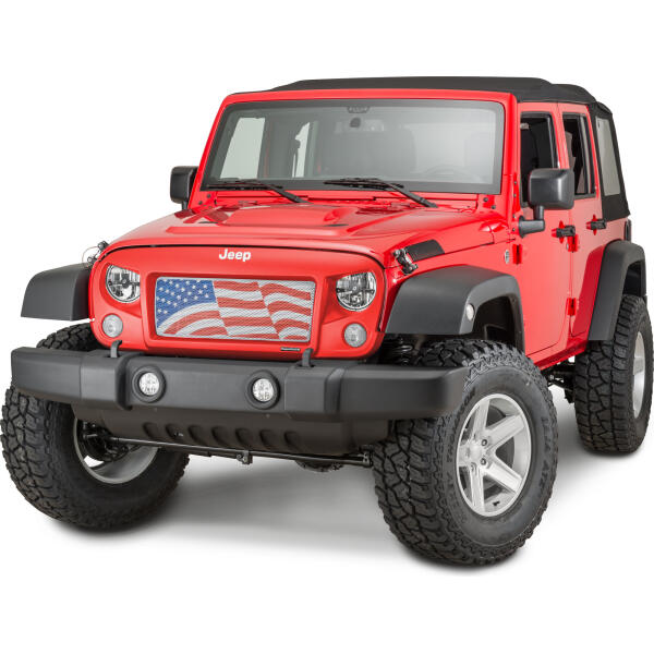 Spartan Flag Grille Mesh Insert for Jeep Wrangler JK 2007-2018