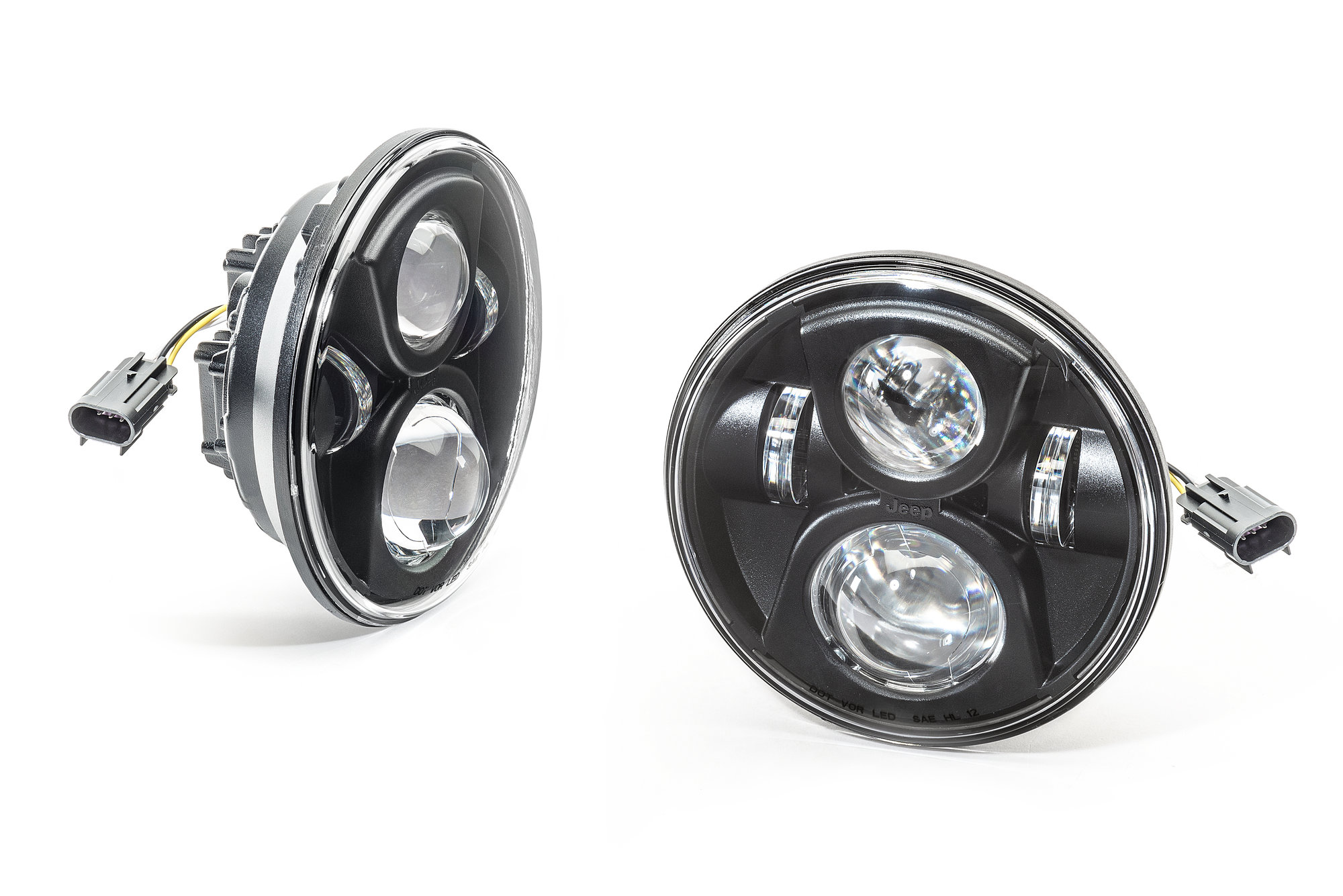 led headlight kit in black